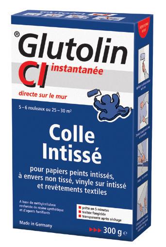 Glutolin M22 instant Versatile adhesive for pasting machines for the secure bonding of all kinds of standard wallpapers.