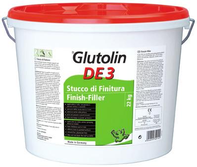 Glutolin DE3 Finish-Filler Acrylic filler for smoothing and coating painted or mineral surfaces such as