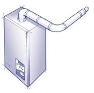 SHOWN TERMINAL EXTENSION 90 ELBOW NON-FLANGED STANDARD VERTICAL