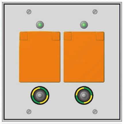 cannot be connected to a standard socket-outlet: An adequate terminal board in the socket-outlet panel solves the problem.
