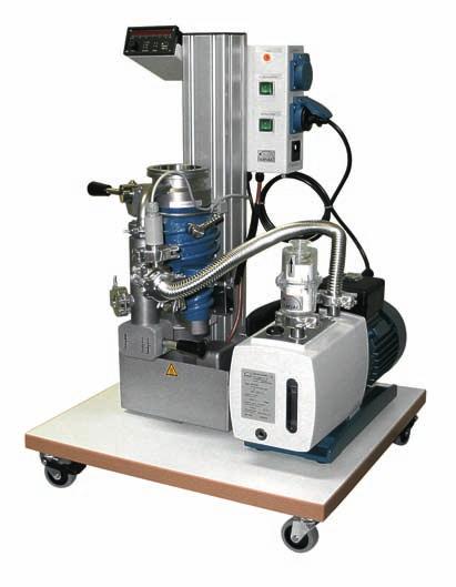 Turbomolecular Pump Systems STP - on the pillar, mobile complete, ready-to-use units for generating high vacuum with an extremely high pumping speed in the fore-vacuum range the turbomolecular pump,