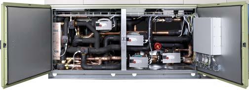 Description of the unit Mechanical design Hydronic module Satisfies the need for heating and cooling energy that exists in the system by regulating the flows.