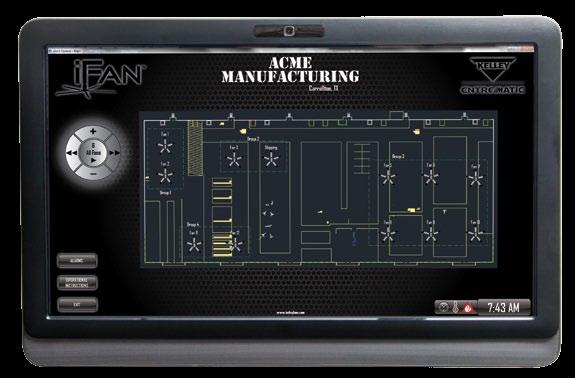 ifan software allows you to control fans individually, by zone and by facility.
