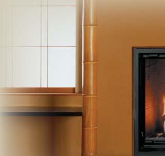 This Valcourt fireplace is special because it has a guillotine door that disappears to allow you to load wood on the fire