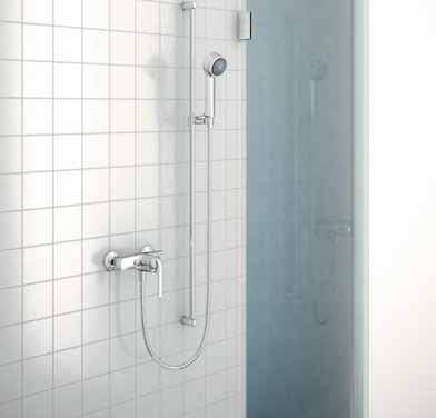 In this way, the previous installation can be made into a luxury shower system simply by replacing a few elements.