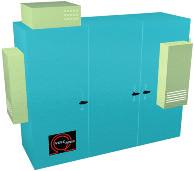 AIR CONDITIONING UNITS & EXCHANGERS FOR ELECTRICAL CABINET PLUG & PLAY SUITABLE FOR CORROSIVE ATMOSPHERE (oil, dust, ) REDUCED MAINTENANCE On top panel HIGH LIFE TIME FILTER On side panel On