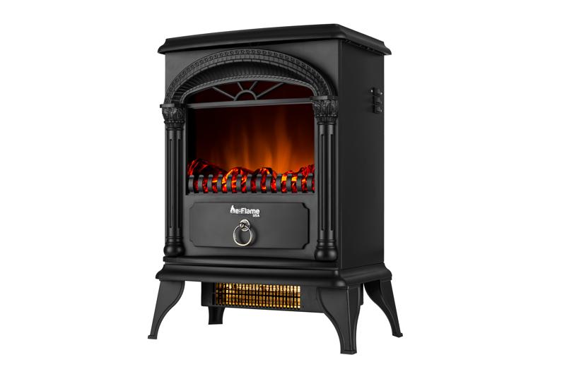 The flame effect on this electric stove heater is created by two 40-watt lightbulbs with an E-12 (small) socket base. Only use 40-watt lightbulbs in this unit.