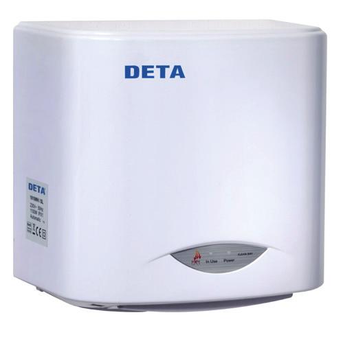 over-temperature protection should the hand dryer airflow be deliberately blocked Provides 45 seconds drying time