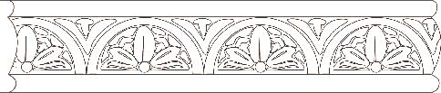 EMBOSSED - DECORATIVE WHITE WOOD - RACK PROGRAM Sold in 94 Pieces Only EMBOSSED 4002 7/8 x 1-7/8 Egg & Dart 4277 3/8 x 1-3/16 Dentil 4040 1/4 x 7/16 Colonial Moulding 4278 3/8 x 1-3/16 Floral 4053