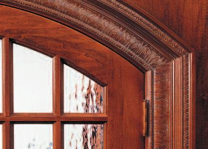 Mon Reale is a fine-grained overlay material contoured to traditional hardwood to create a moulding of unusual elegance.