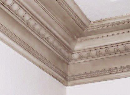 Proportional mouldings enhance your room size and add impact to create a sense of loftiness.