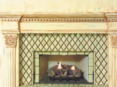 HAND CARVED MANTELS All mantels are hand-carved in Lindenwood and easy to install.