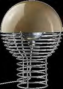 Wire lamp is a table lamp made of a cylindrical wire frame