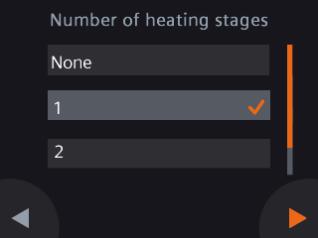 5. Continue to set up the heating or AC system details. Configure sub-options.