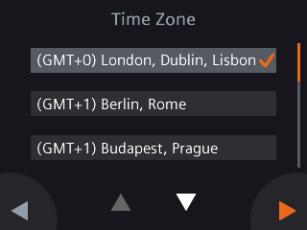 The password is provided by the facility managers and under their control. 7. Configure the time zone. a. Tap the installed location on the map. b. Select the time zone (Tap to view more time zones).