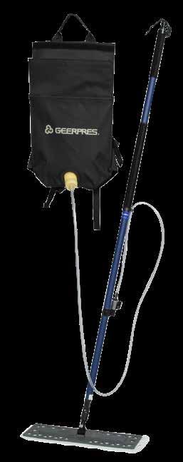 MICROFIBER APPLICATOR SYSTEMS ADVANTEX MOP FRAME The 16" Advantex Mop Frame makes it easy to convert your 12" and 24" flat mopping systems. This frame utilizes micro hook and loop fastening.