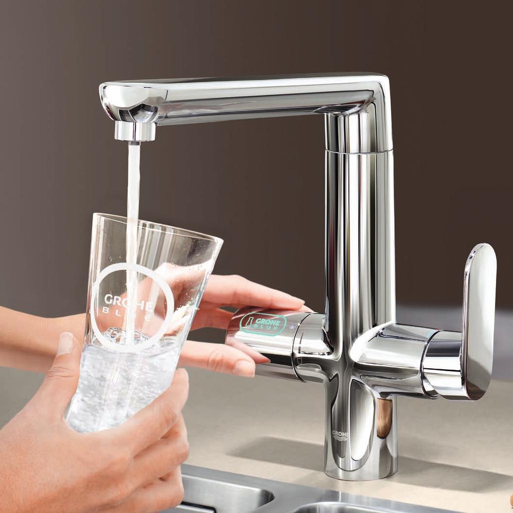 BLuE CHILLEd & SPARKLInG As well as letting you select your ideal taste in drinking water, Blue technology comes in a variety of design styles and options, making