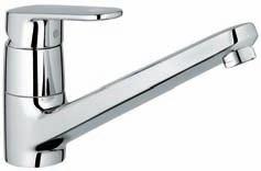 33 930 002 Sink mixer medium spout 33 933 002 Sink mixer medium spout with pull-out dual