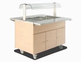6 electrolux Flexi system Bain-marie units The Bain-marie units ensure that the food in the containers is kept at