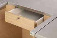 Kit drawer + lock Space for operator