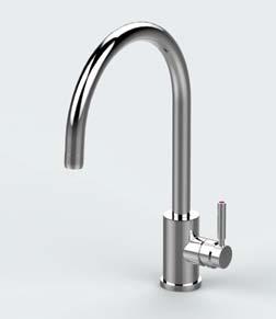 Mixer with C Spout and Rinse juliet 4914 single Lever Sink Mixer with U Spout