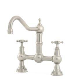 provence 4750 Two Hole Sink Mixer with Crosshead provence 4755 Two Hole Sink Mixer with Crosshead and Rinse