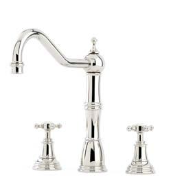 4770 Three Hole Sink Mixer with Crosshead alsace 4775 four Hole Sink Mixer with Crosshead and Rinse alsace