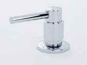 Taps selected with rinses will have single-flow aerated spouts.