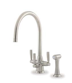 Filtration, C Spout and Rinse metis 1580 Sink Mixer with Filtration, Lever and Rinse mimas 1435 Dual Lever Sink