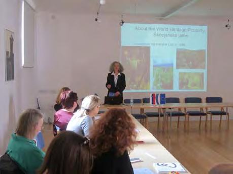 The consultant, Katri Lisitzin, held a presentation on Guidance for World Heritage management
