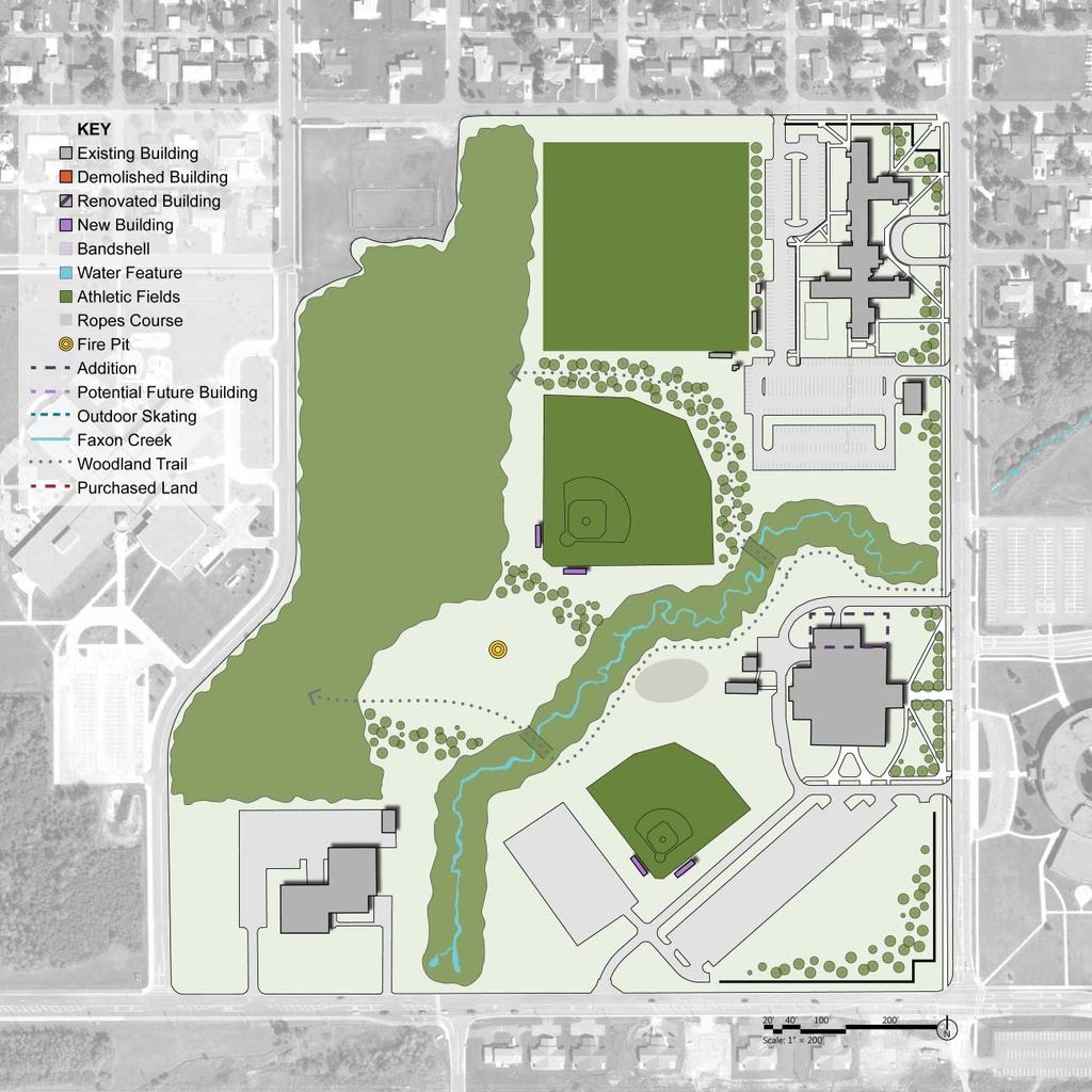 PHASING SOUTH CAMPUS FUTURE Short-term (<6 years) Renovate Old Main Track & Field Stadium Belknap Gateway Landscape Connection Across Catlin