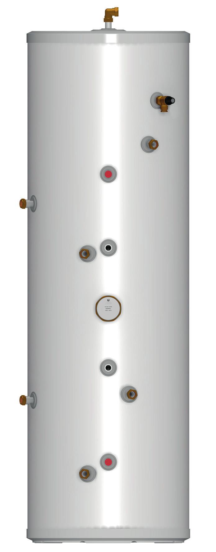 DESIGN Figure 2 Thermstore Indirect Solar Thermstore Indirect Solar is an unvented hot water storage cylinder and is provided with a high efficiency internal primary coil which is designed for use