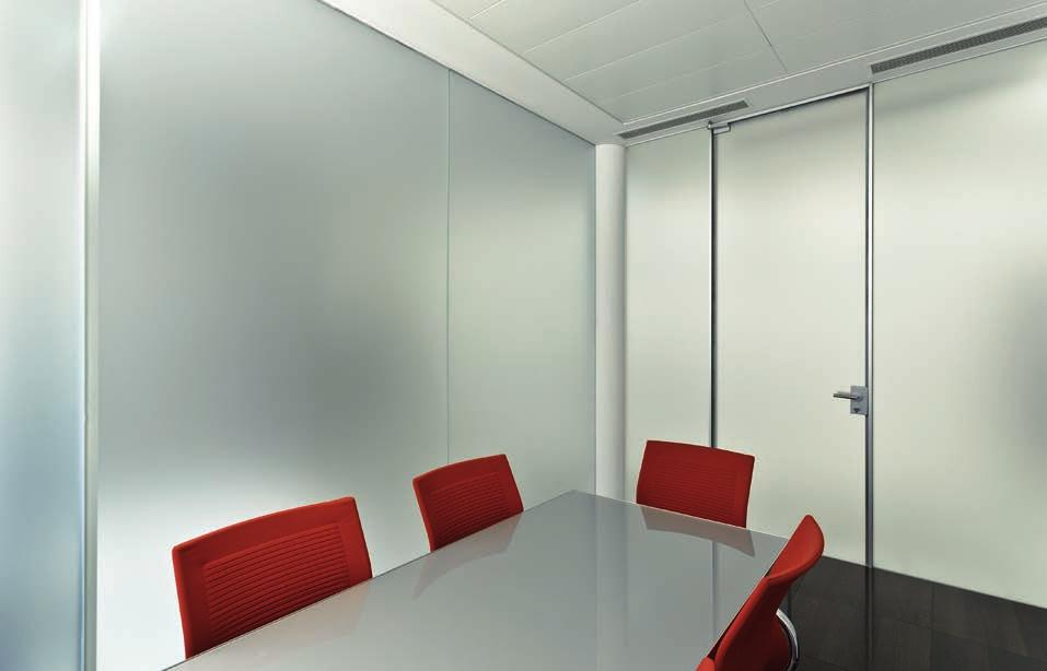 Sound insulated glazed partitions Windows and doors with or without metal or wood frame SOUND INSULATED DOORS AND WALLS