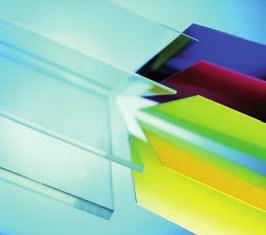 GLASS PRODUCTS FOR EXTERIORS Galvolux proposes a vast range of acrylic glass types, polycarbonate and PVC sheets and high