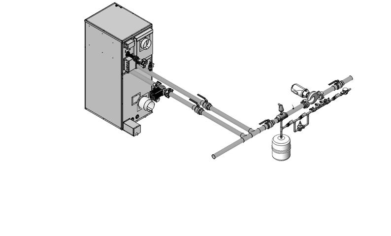 1 Service Boiler piping This piping reference is included to specify the Boiler Piping specific to the Power-fin boiler.