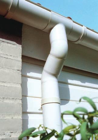 This prevents damage to the plastic rain gutter that over the years might have become less flexible.
