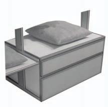 height of each item such as a shelf, drawer,