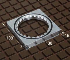 Adapter ring ISAP-R is often used when another machining center with a grid table is used in addition to a CNC machining center from Biesse*.