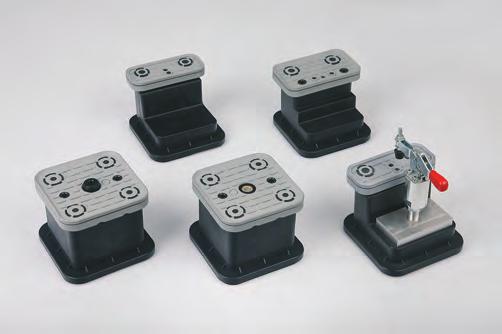 Vacuum Blocks VC-T For Smooth Aluminum Table Systems chapter Applications The hose-free vacuum clamping system VC-T for CNC machining centers with a smooth or grid table The vacuum blocks with height