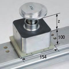Vacuum Blocks VC-K2, Height = 100 mm For Schmalz Consoles, Two-Circuit Vacuum Systems Mechanical clamp VCMC-K2 154x128 Mechanical clamp (aluminum body) for Schmalz profiles with two-circuit system