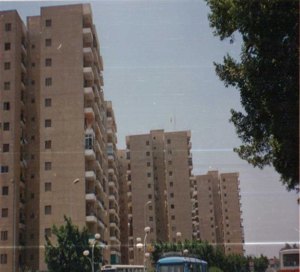Big Housing Buildings:- That type for a big number of flats in one floor and more than 5-10 floors, built as a solution for the housing problem in the Arab countries (as an example in Nasre city in