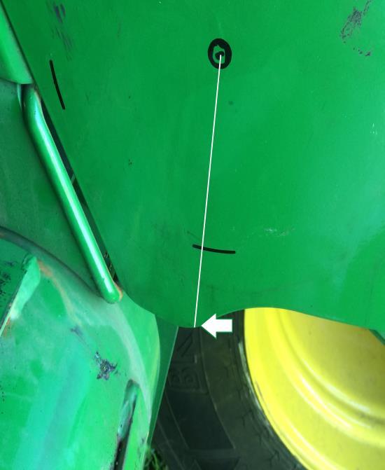Option G - Installation of Moisture Sensor Pads and Discs *Refer to Moisture Disc Installation Reference Chart to locate correct install option Measure 5 1/8 from this point, toward top of the baler
