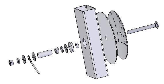 If your baler is not equipped with bale shaping pads you will need to drill a hole in the chamber directly behind and above the starting roll (Figure 1). 3.