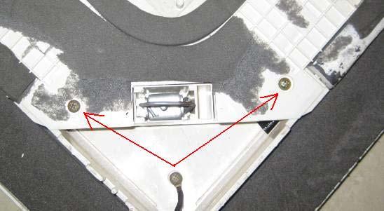 Disassembly air-deflecting motor of Disassembly of connection rod modules on air-deflecting plate Remark: Make sure the air-deflecting plate in good condition and the