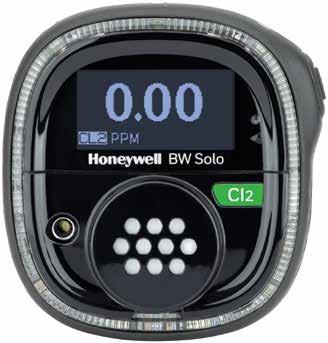 With Honeywell BW Solo, you can see the peak gas reading in the past 24 hours, even if it didn t trigger an alarm.