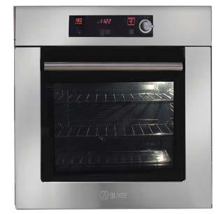 A mechanical interlock is used to keep the oven door locked and closed during and immediately after the high-temperature cleaning cycle.