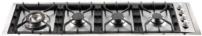 safety devices XLP 90 FDT Flushline Built-in Gas Cooktop Deep recessed spill trays Easy clean removable trivets and burners Easy clean hob Available in stainless steel only Model: XLP 90 FDT Plug in