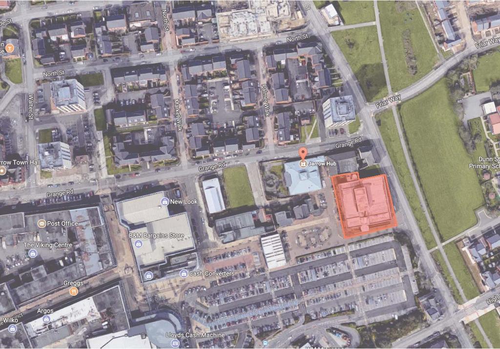Assessment 2.1 Site Location The Jarrow Hub is located to the east side of Jarrow Centre, bounded on the east by Staple Road, and below surface, the Tyne Tunnel.