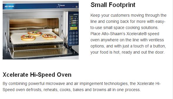 thought the single load volume of cook would not match product delivery More and more units are being used and new sizes