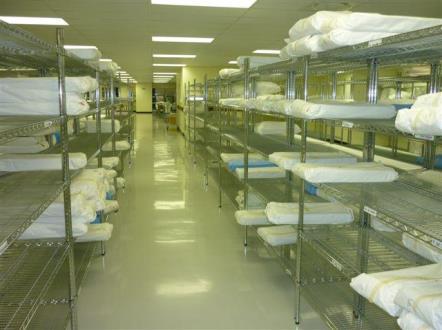 Sterile items should be stored separately from non sterile stores Should be stored on or in designated shelving, counters or carriages Examples of good storage: At least 45 cm below the ceiling (or